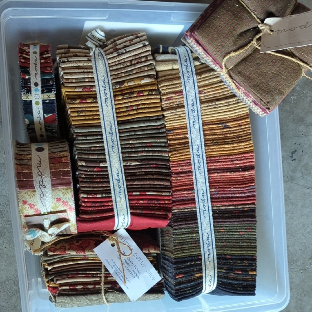 Moda Assorted Fabric Collection in Rich Tones, Quilting Bundle